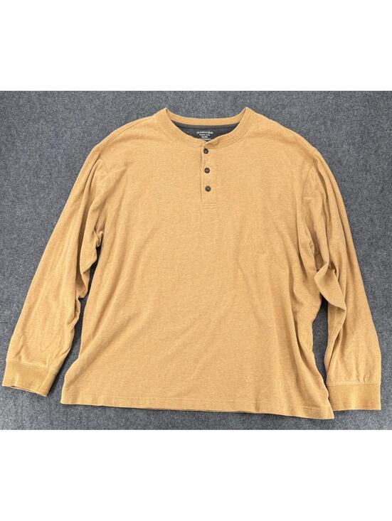 St. John's Bay Other - St. John's Bay Sueded Jersey Henley Shirt Relaxed XL Cotton